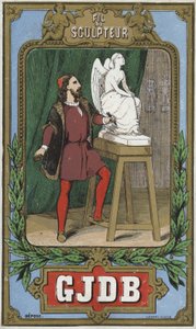 Etikett für Bildhauerfaden